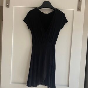 Elegant Black Wrap Dress